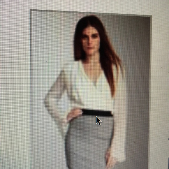 [NWOT] ROBERT RODRIGUEZ Asymmetrical Drape Blouse Size 12 - Picture 5 of 5